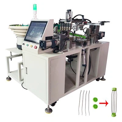 Dispositif d'insertion automatique pour cadre de cage à rouleaux de peinture